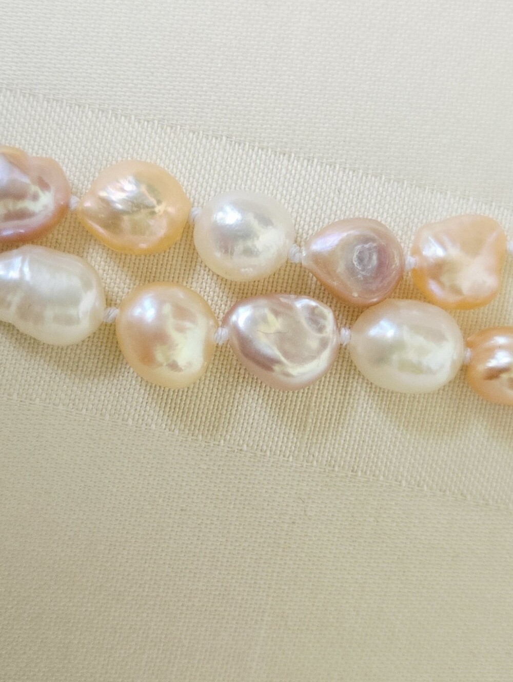 All Natural Baroque Freshwater Pearl Necklace NWT - Picture 5 of 9